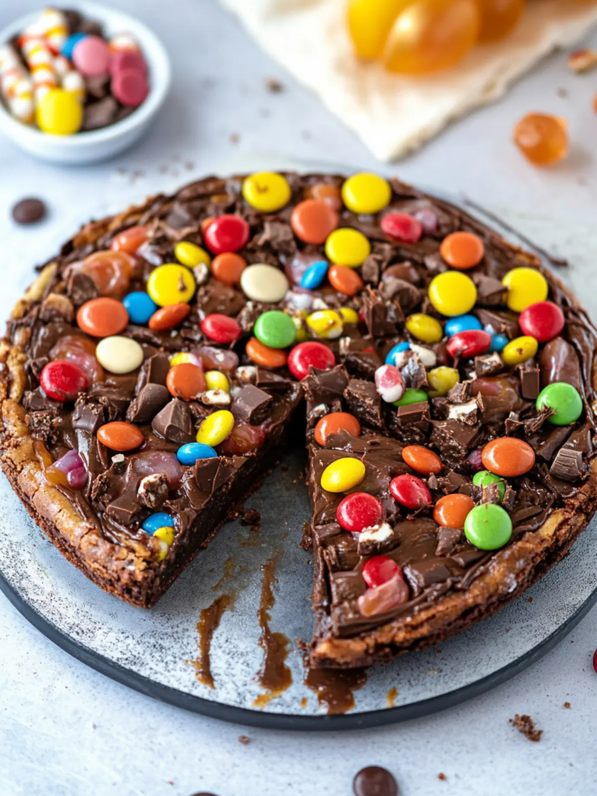 Irresistible Candy Brownie Pizza: Sweeten Your Day! 5 Candy Brownie Pizza