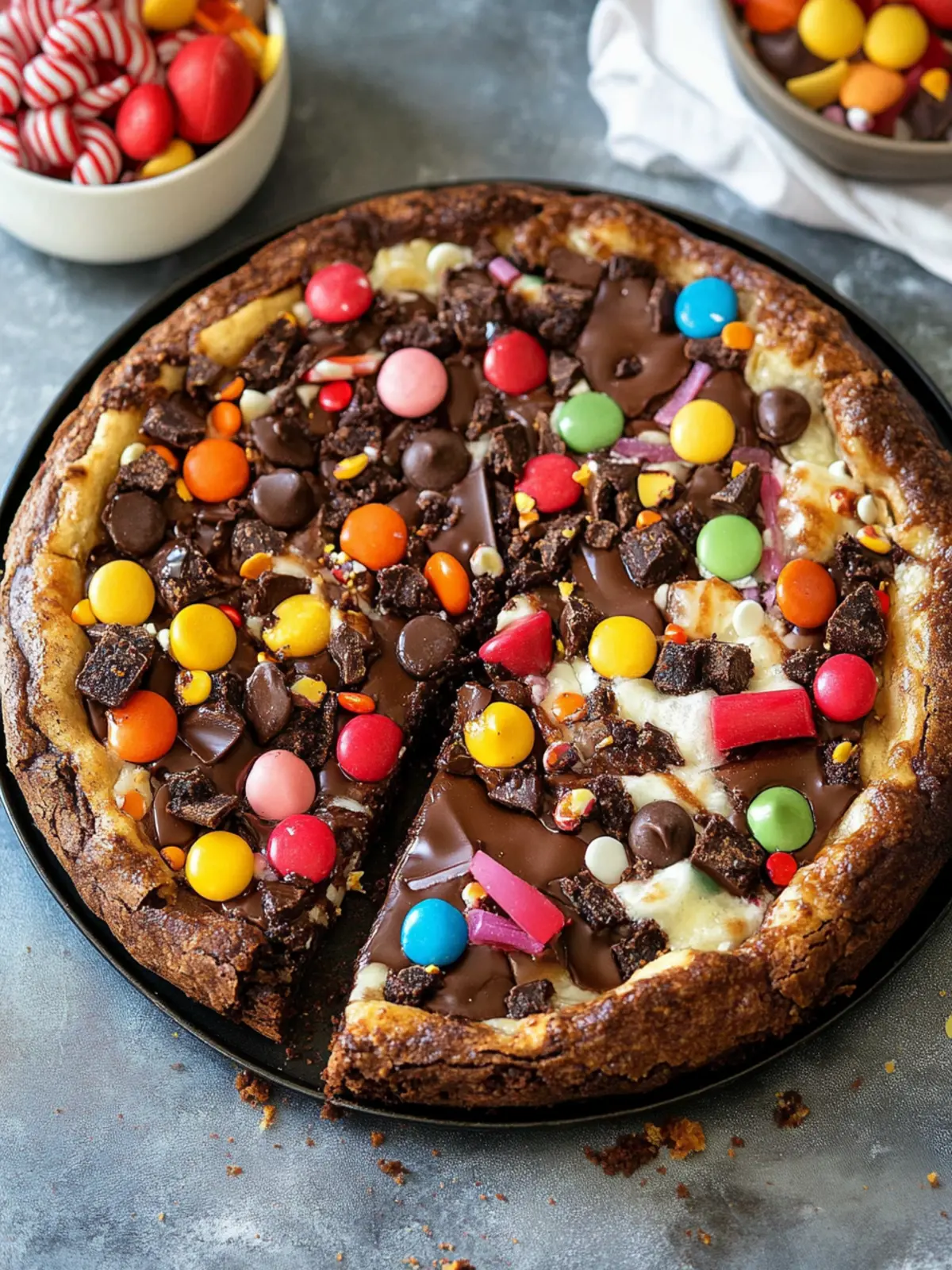 Irresistible Candy Brownie Pizza: Sweeten Your Day! 3 Candy Brownie Pizza