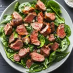 BBQ Lamb and Spinach Salad with Creamy Indian Butter Sauce 12 BBQ Lamb and Spinach Salad
