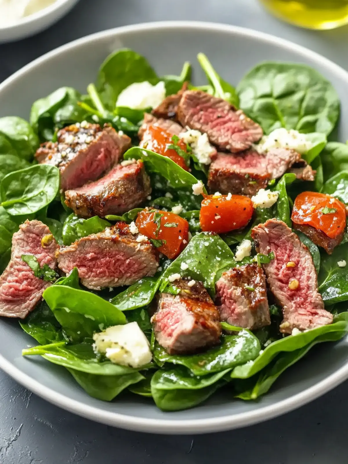 BBQ Lamb and Spinach Salad with Creamy Indian Butter Sauce 2 BBQ Lamb and Spinach Salad