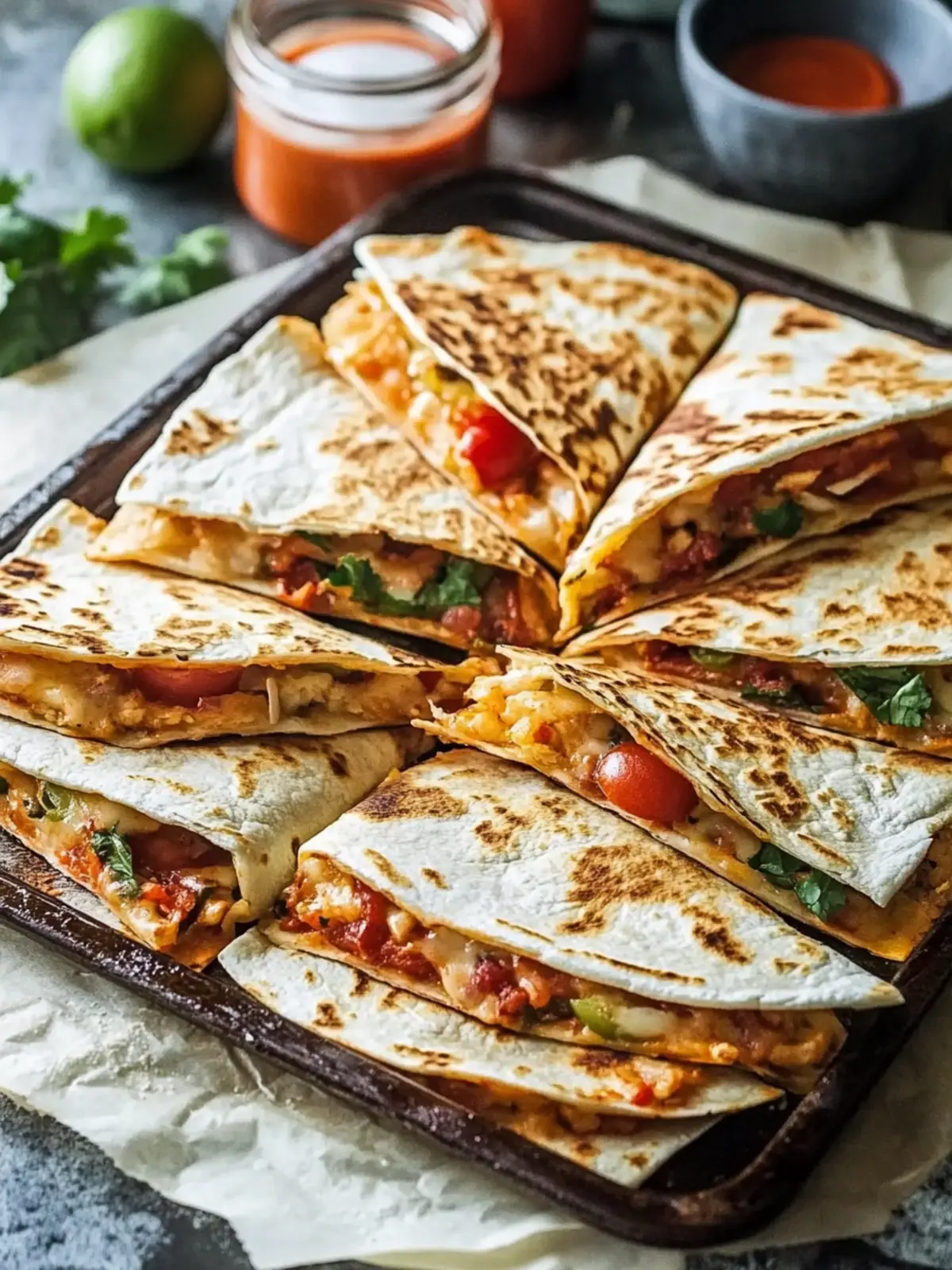 Sheet Pan Quesadillas: Easy, Cheesy Fun for Any Crowd 5 Sheet Pan Quesadillas