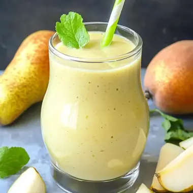 Revitalize Your Day with a Pear Ginger Smoothie Delight 10 Pear Ginger Smoothie