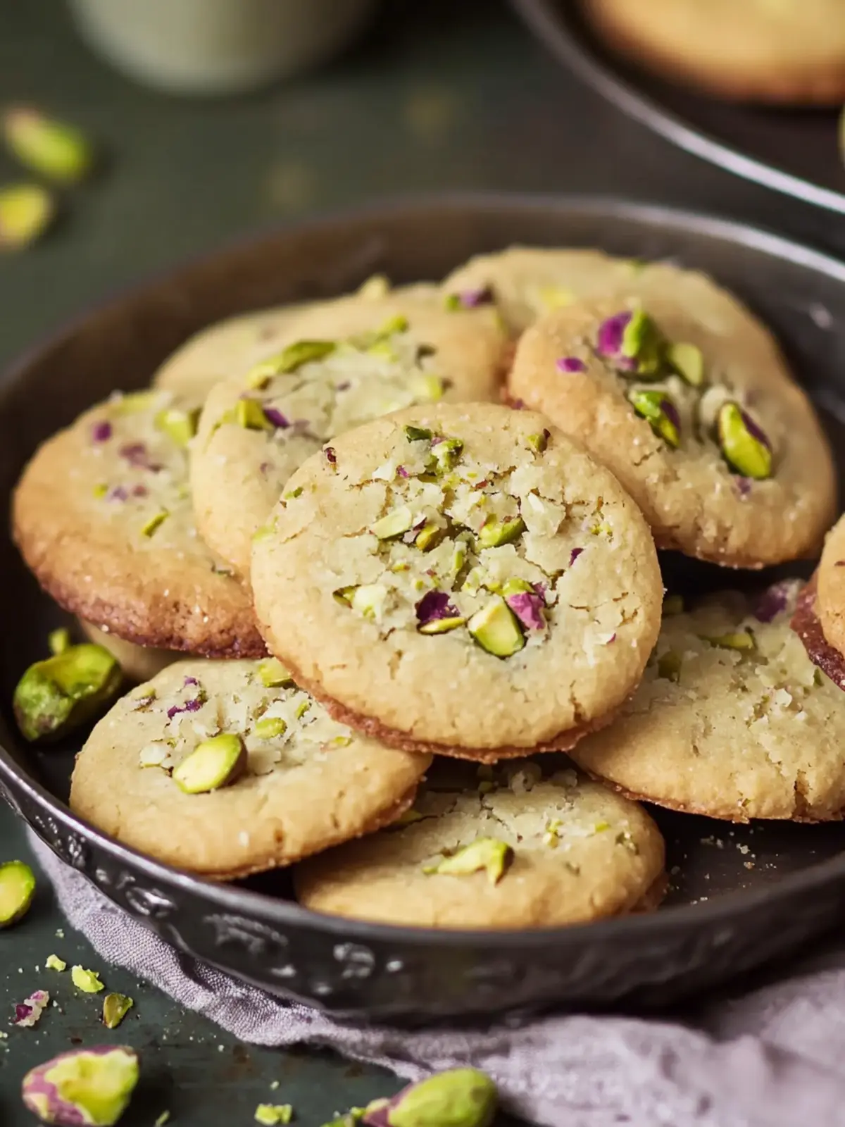 Delicious Pistachio Shortbread Cookies with Chocolate Bliss 3 Pistachio Shortbread Cookies