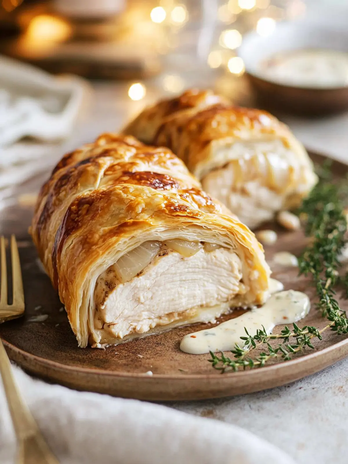 Irresistible Chicken Wellington with Creamy Dijon Sauce 2 Chicken Wellington