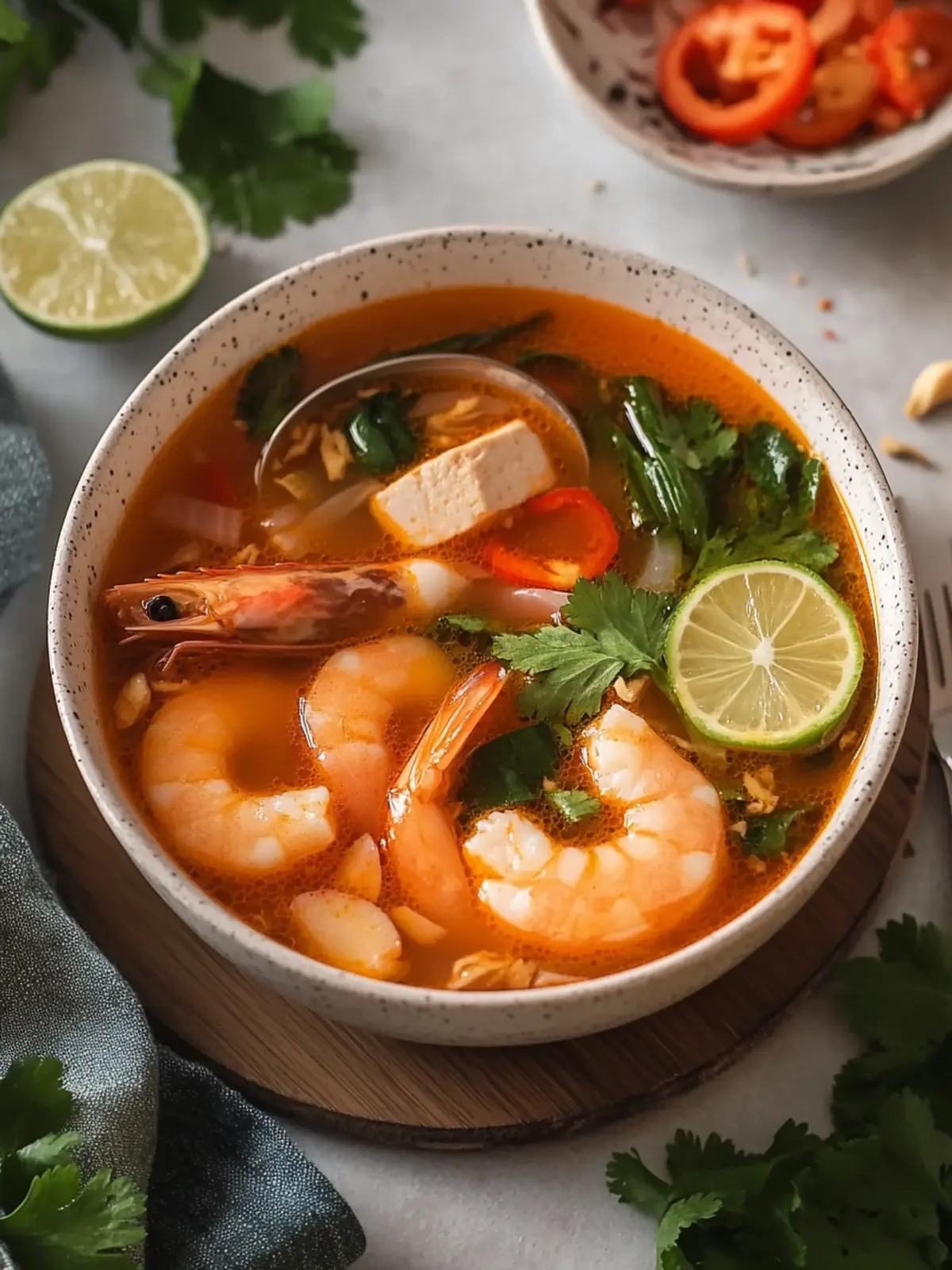 Savor Homemade Tom Yum Soup with Fresh Shrimp Delight 3 Tom Yum Soup