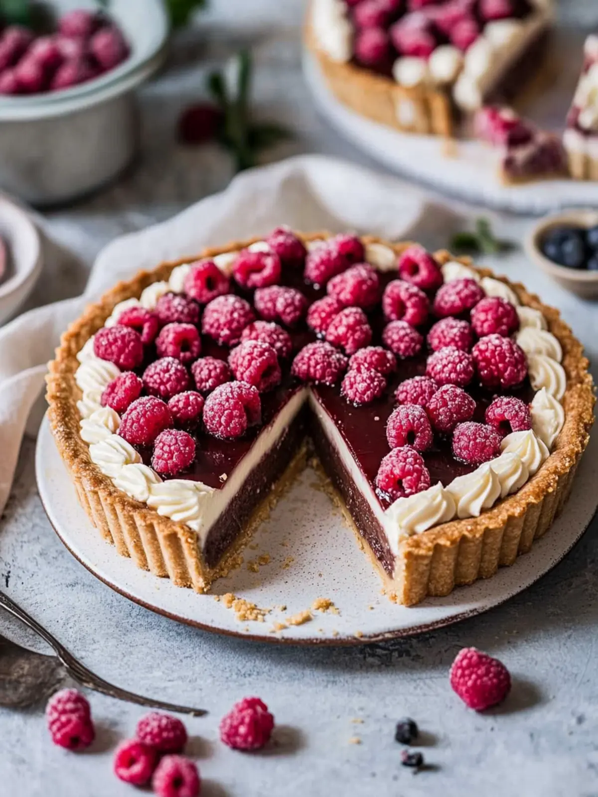 Indulge in a Dreamy Vegan Lamington Tart Delight! 2 Vegan Lamington Tart