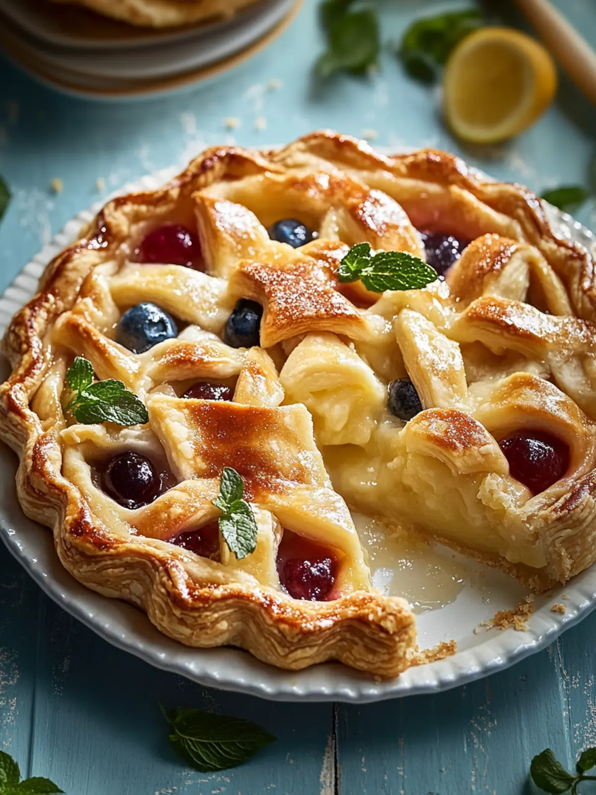 Irresistible Pull Apart Pie: Enjoy Three Fruity Flavors! 4 Pull Apart Pie