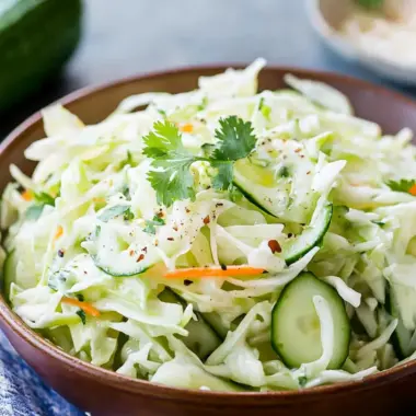 Crispy Creamy Cucumber and Cabbage Cole Slaw Recipe to Wow! 9 Creamy Cucumber and Cabbage Cole Slaw