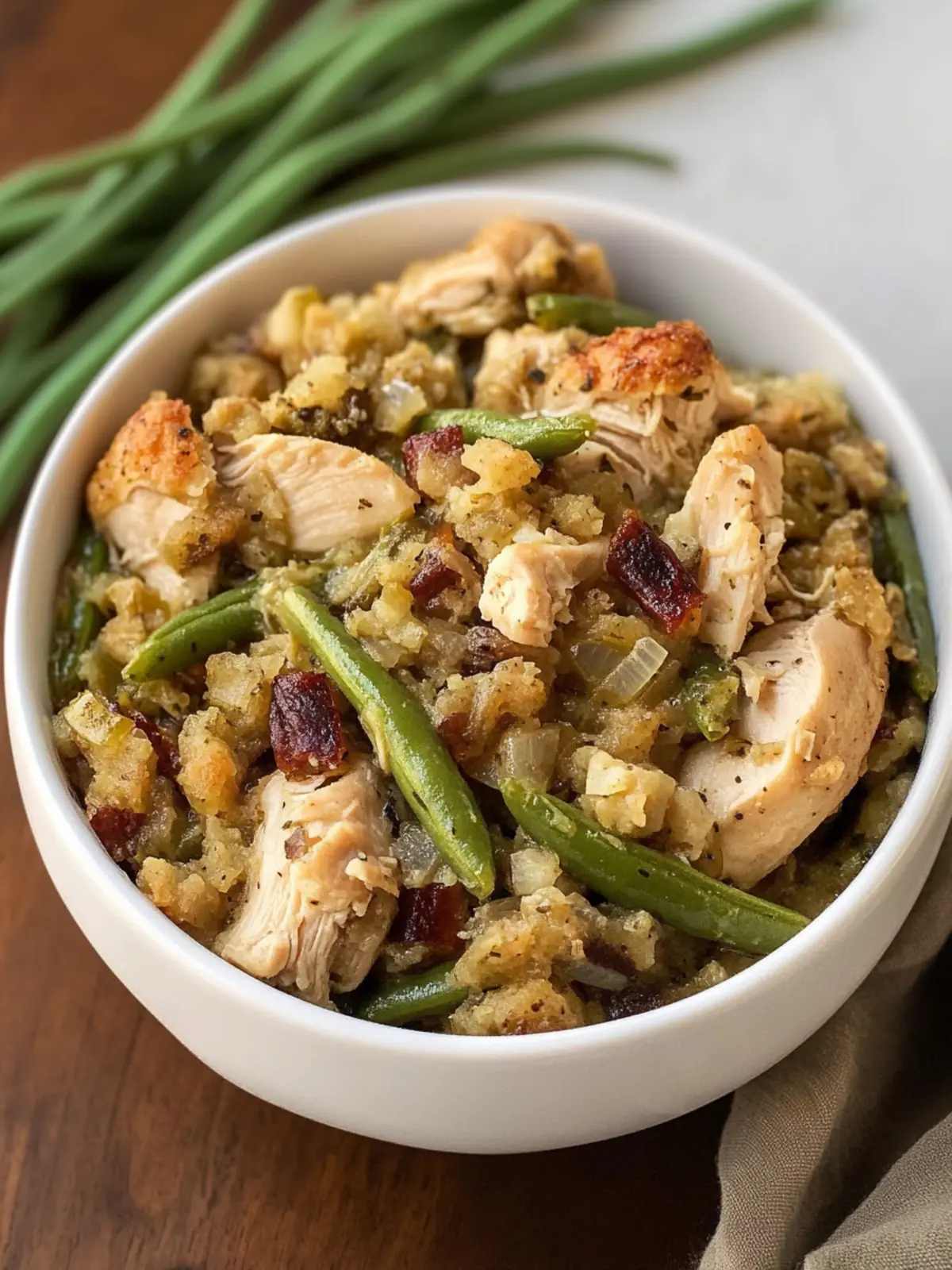 Crockpot Chicken and Stuffing with Green Beans Made Easy 5 Crockpot Chicken and Stuffing with Green Beans