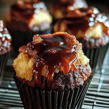 Savory Smoky Bourbon BBQ Meatloaf Cupcakes Wrapped in Bacon 10 Smoky Bourbon BBQ Meatloaf Cupcakes Wrapped in Crispy Bacon