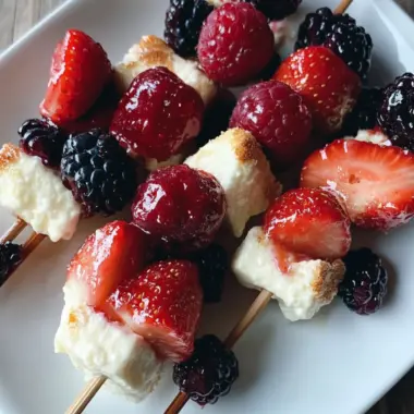 Berry Cheesecake Kabobs: Delightful No-Bake Treats to Enjoy 9 Berry Cheesecake Kabobs