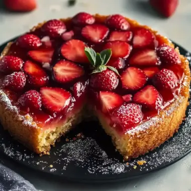 Delightful Strawberry Upside Down Cake for a Cozy Gathering 9 Strawberry Upside Down Cake