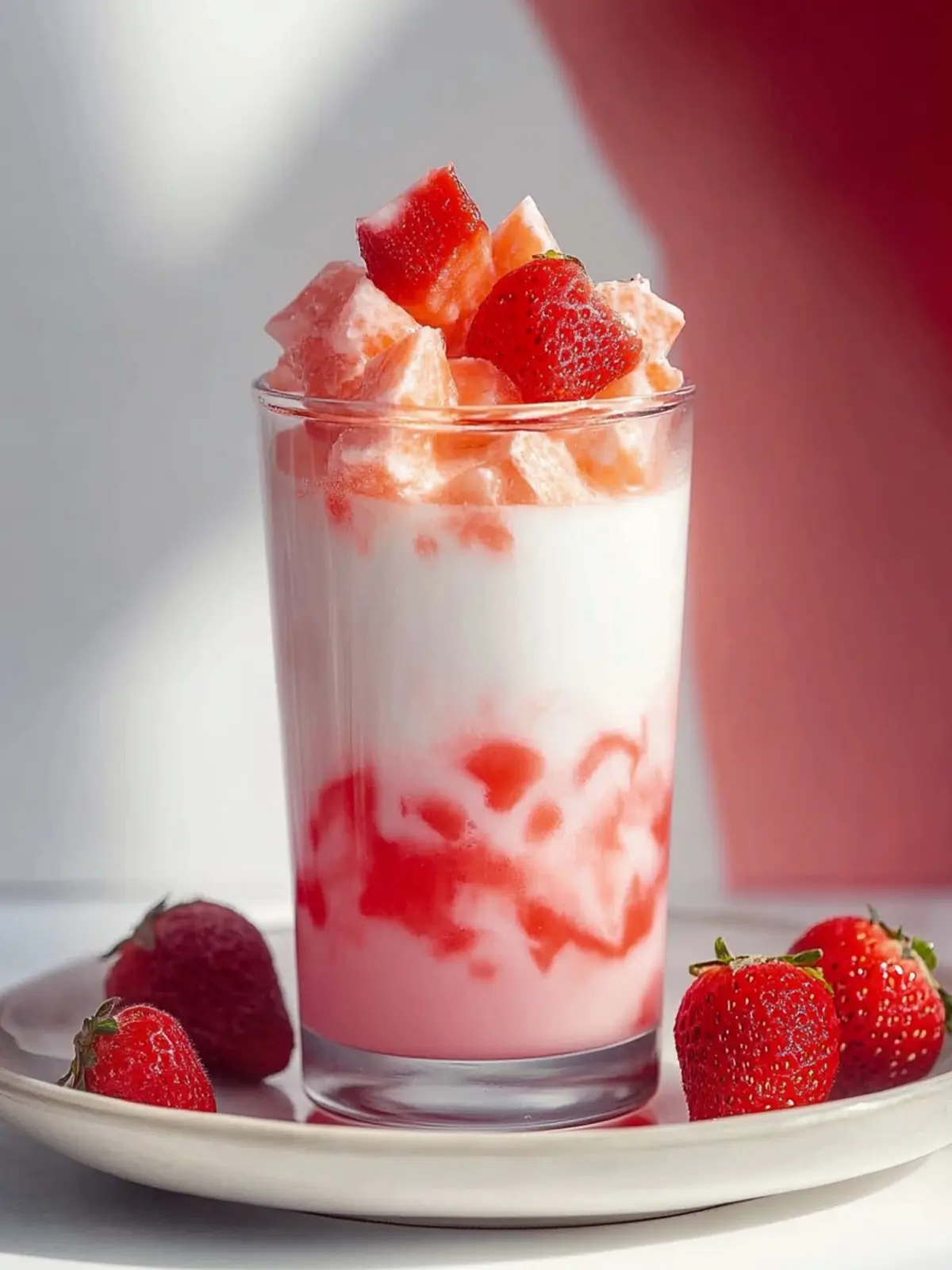 Cafe Style Korean Strawberry Milk You Can Make at Home 2 Cafe Style Korean Strawberry Milk