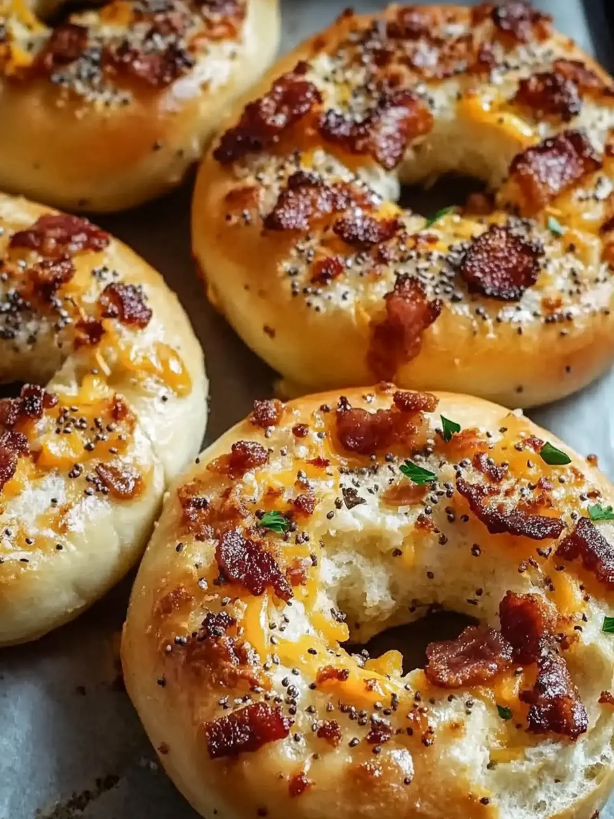 Homemade Bacon Cheddar Bagels for a Savory Breakfast Delight 3 Bacon Cheddar Bagels