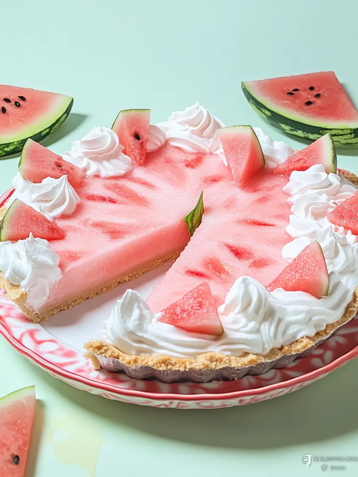 Refreshing Watermelon Pie: Easy, No-Bake Summer Delight 3 Watermelon Pie