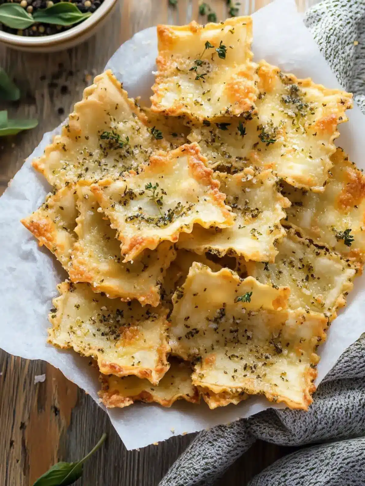 Crispy Oven-Baked Herbed Lasagna Chips You’ll Crave Daily 3 Oven-Baked Herbed Lasagna Chips
