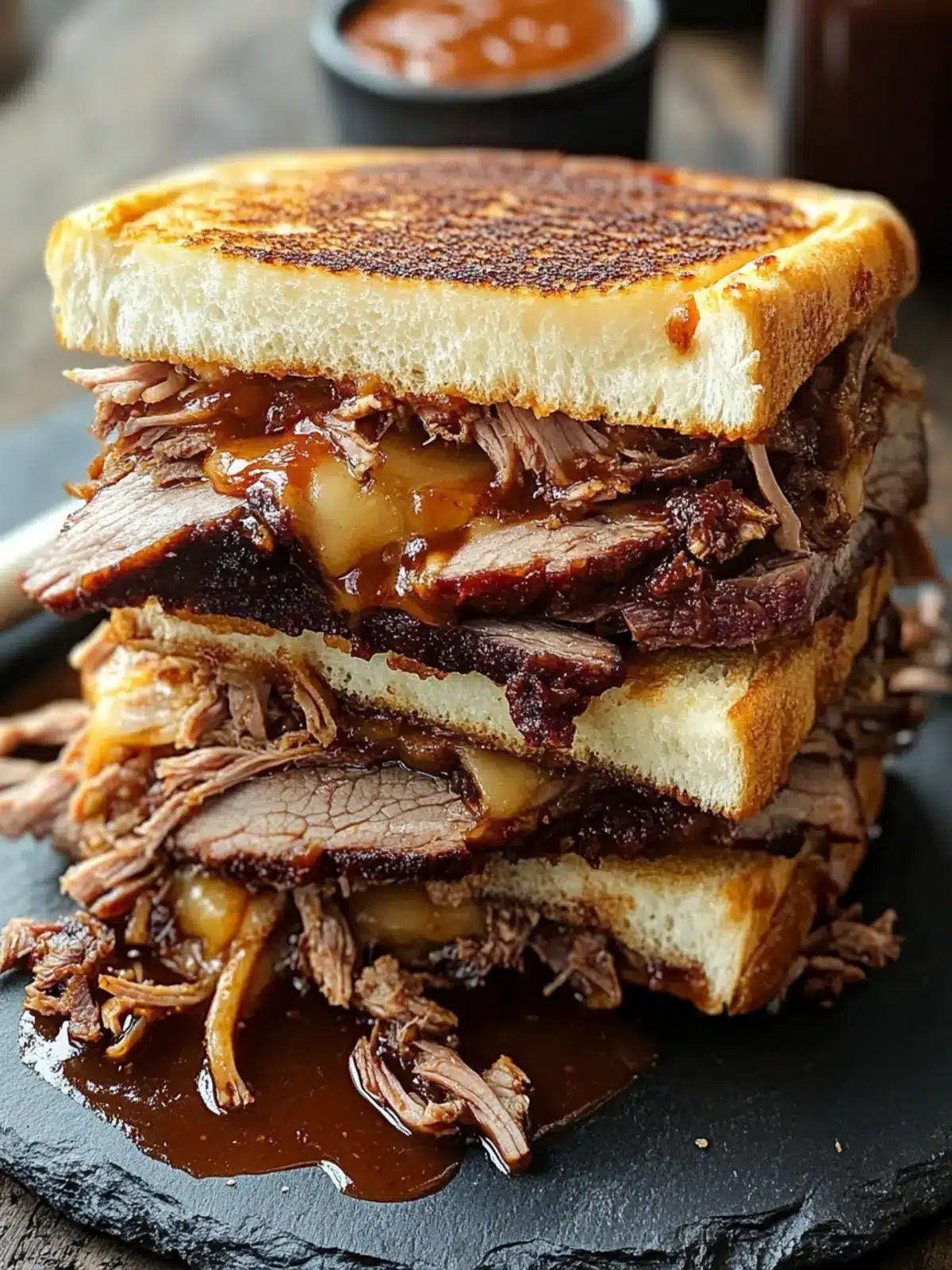 Savory BBQ Brisket Melts for Game Day Bliss 2 BBQ Brisket Melts