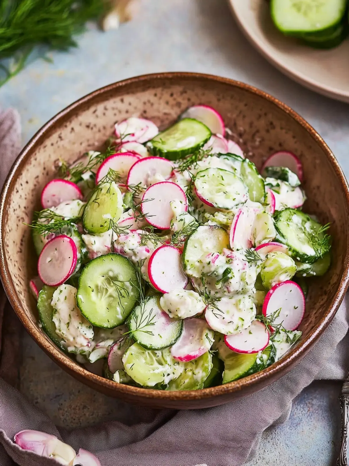 Zesty Creamy Cucumber Radish Salad for a Fresh Twist 2 Creamy Cucumber Radish Salad
