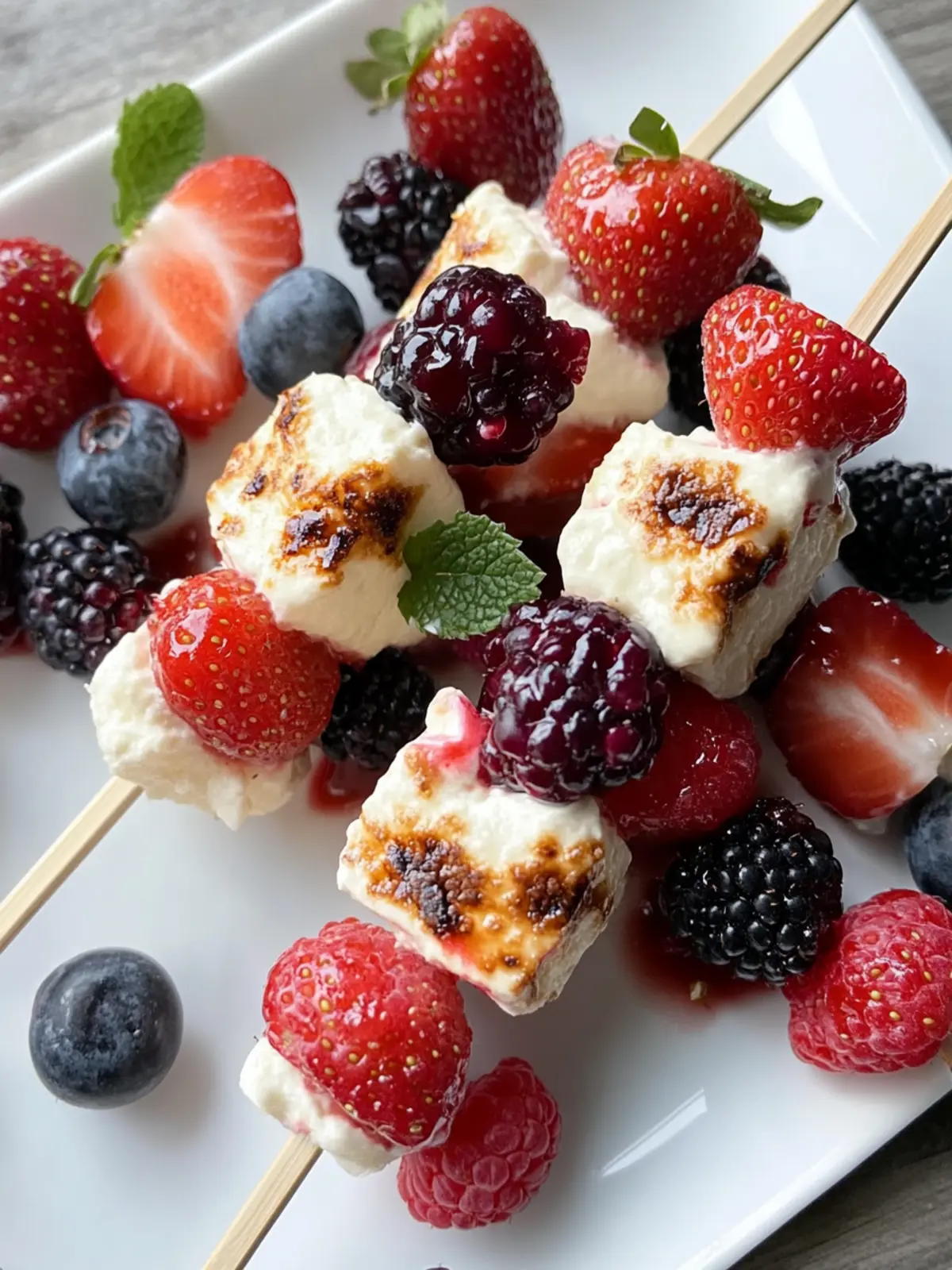 Berry Cheesecake Kabobs: Delightful No-Bake Treats to Enjoy 4 Berry Cheesecake Kabobs