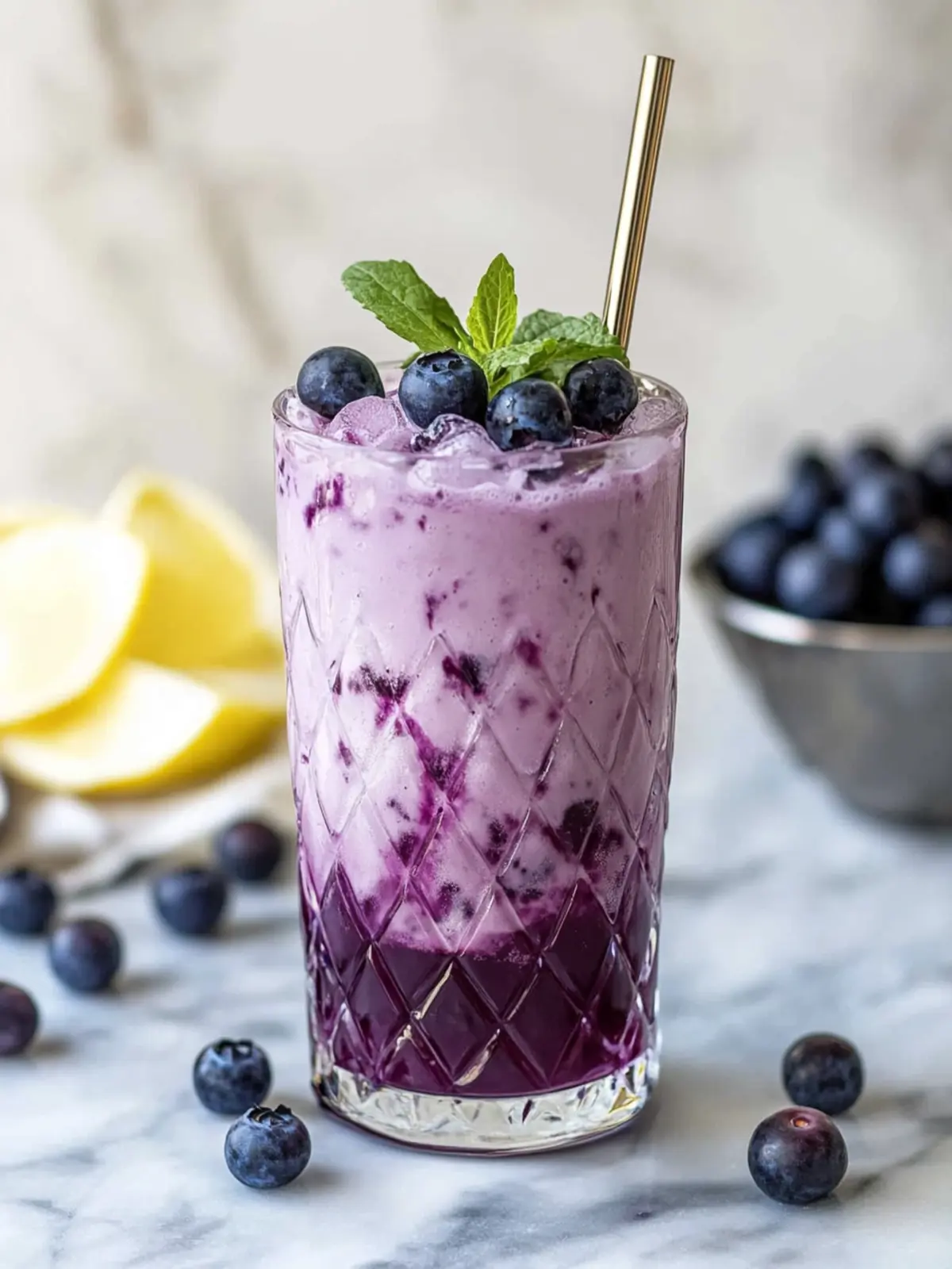 Sugar-Free Blueberry Italian Cream Soda: Creamy Summer Bliss 5 Blueberry Italian Cream Soda