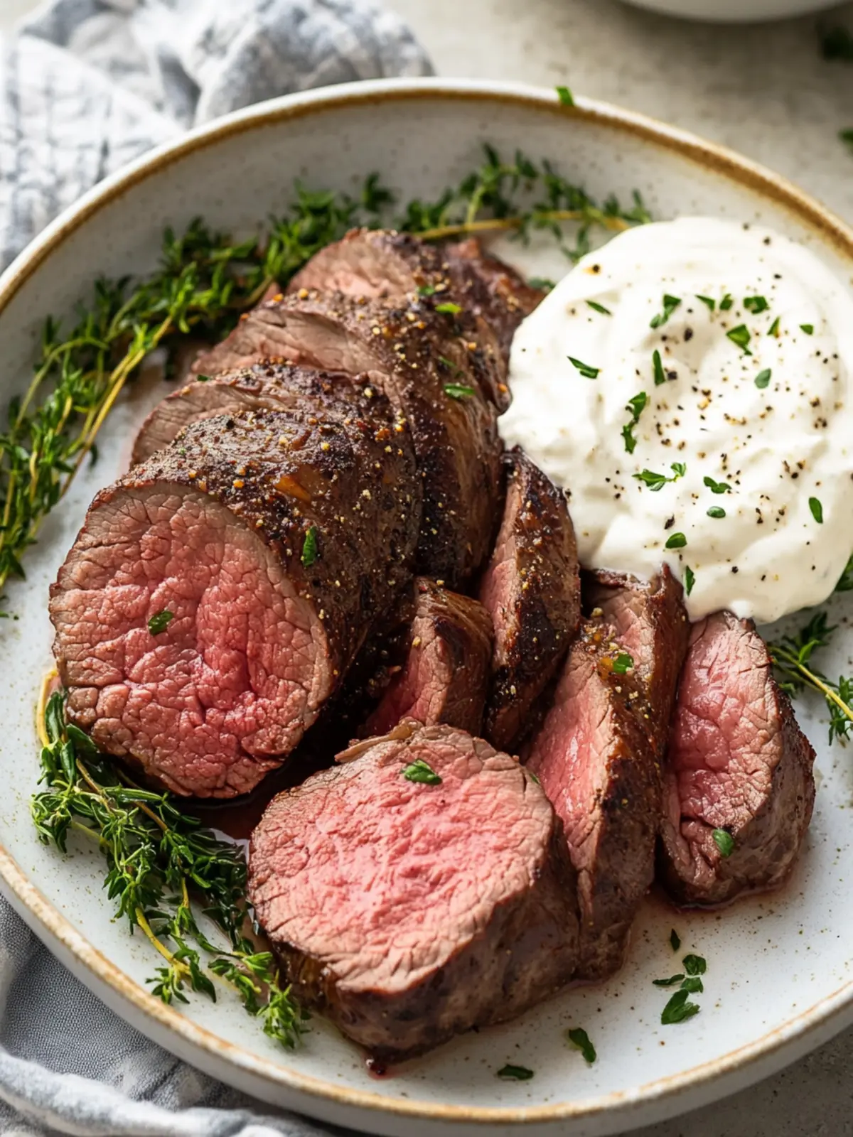 Smoked Beef Tenderloin with Creamy Horseradish Sauce Bliss 4 Smoked Beef Tenderloin with Creamy Horseradish Sauce