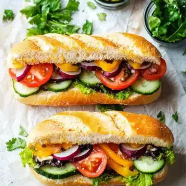 Delicious Veggie Subs with Creamy Avocado and Cheese Delight 10 Veggie Subs