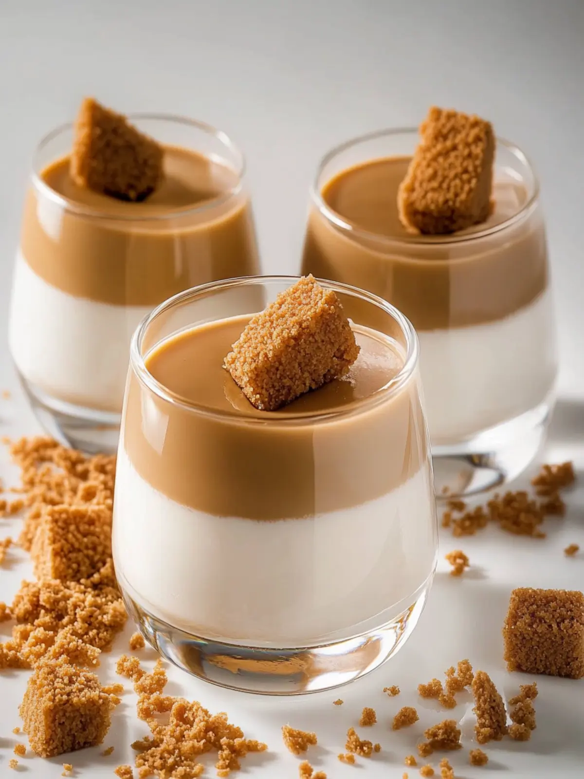 Irresistible Biscoff Panna Cotta with Creamy Caramel Bliss 2 Biscoff Panna Cotta