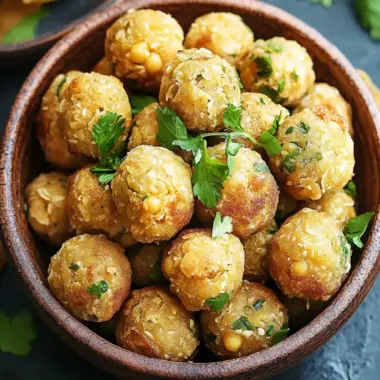 Crispy Fried Chickpea Balls: Irresistibly Delicious Snack! 10 Fried Chickpea Balls