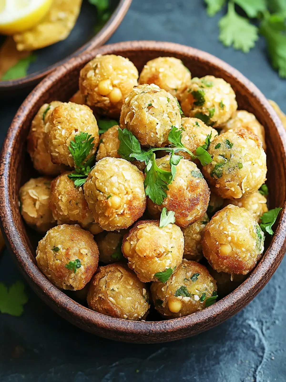 Crispy Fried Chickpea Balls: Irresistibly Delicious Snack! 5 Fried Chickpea Balls