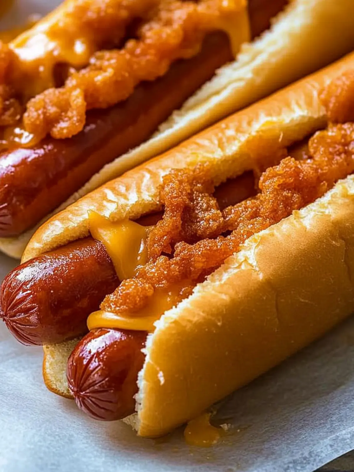 Melt-In-Your-Mouth Fried Cheese Hot Dogs in 20 Minutes 4 Fried Cheese Hot Dogs