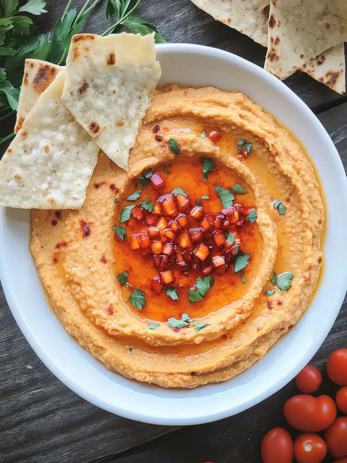Savory Roasted Red Pepper Hummus for Your Homemade Feast 2 Roasted Red Pepper Hummus