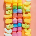 Delightful Peeps Rainbow Skewers for Your Colorful Treats! 4 Peeps Rainbow Skewers