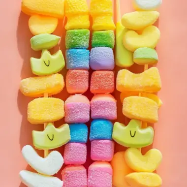 Delightful Peeps Rainbow Skewers for Your Colorful Treats! 9 Peeps Rainbow Skewers