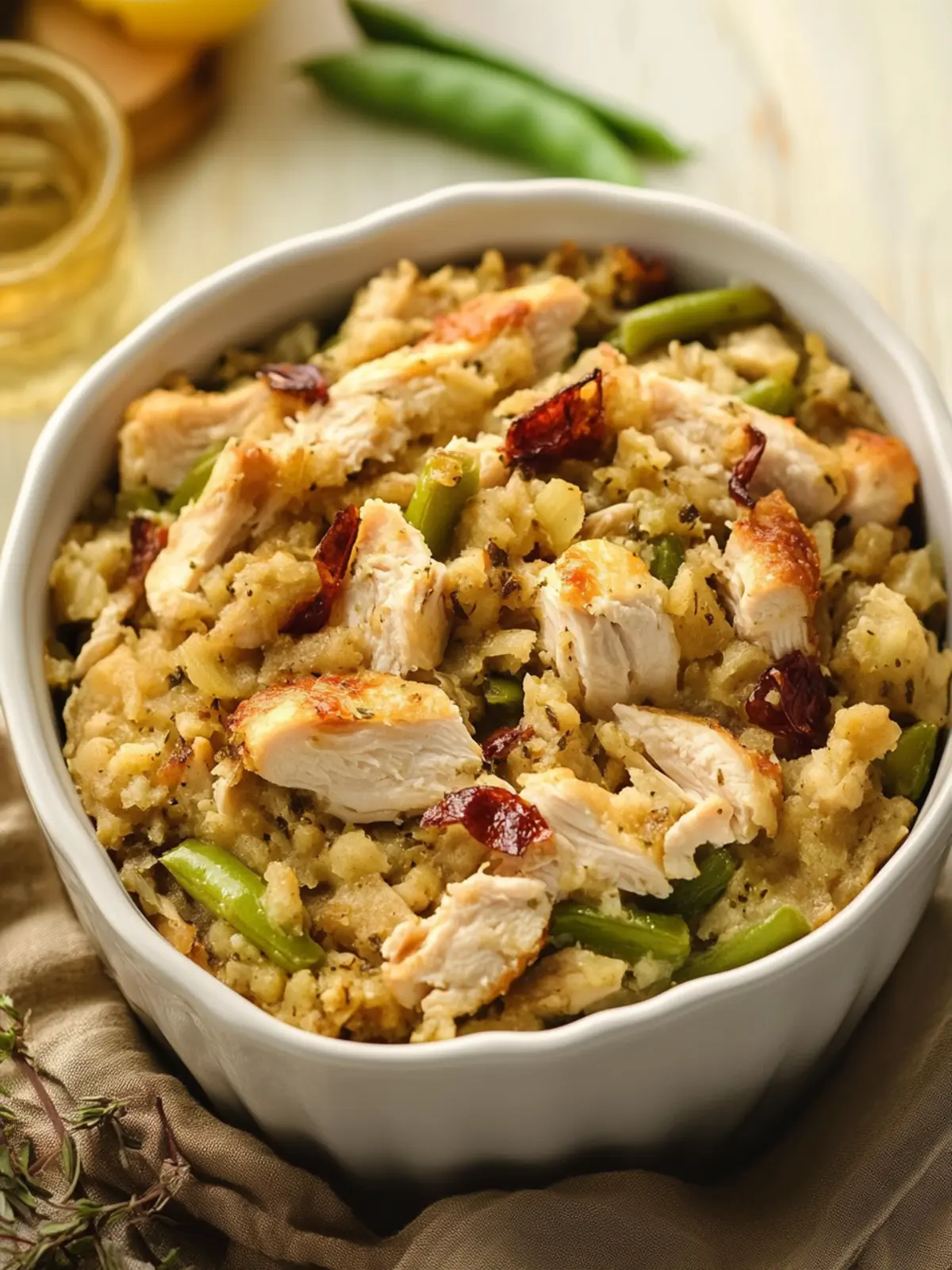 Crockpot Chicken and Stuffing with Green Beans Made Easy 3 Crockpot Chicken and Stuffing with Green Beans