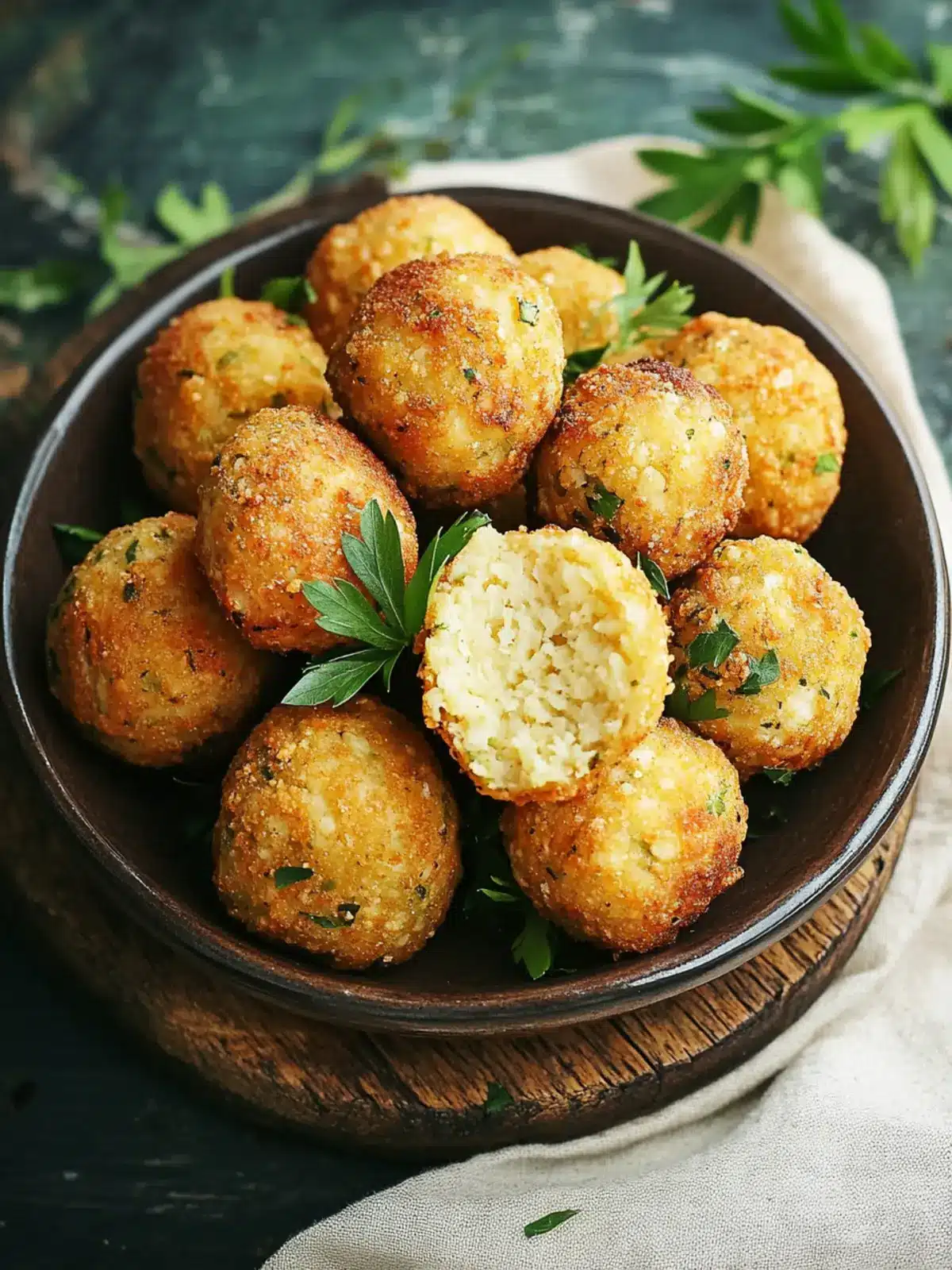 Crispy Fried Chickpea Balls: Irresistibly Delicious Snack! 3 Fried Chickpea Balls