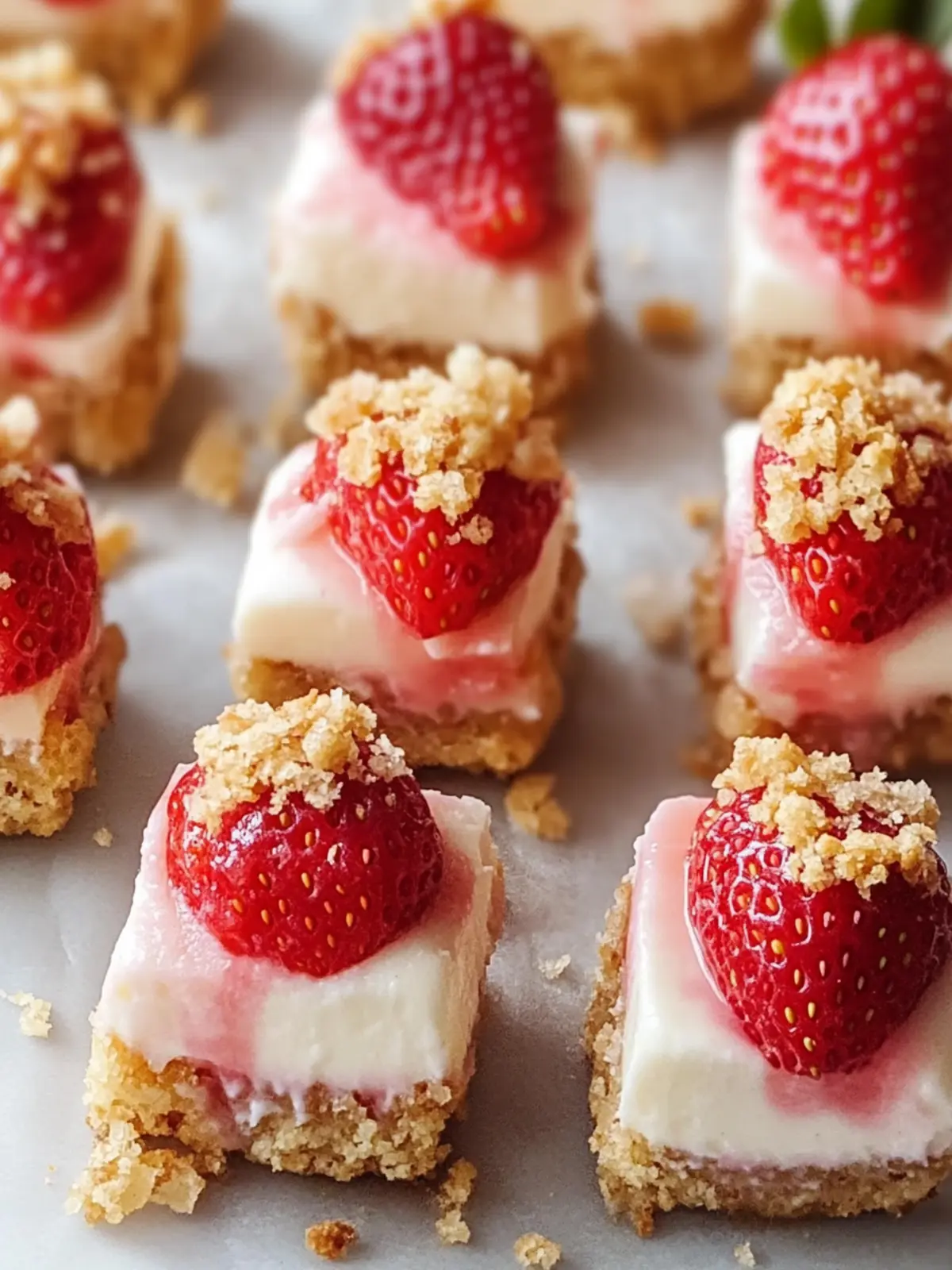 Irresistible Strawberry Cheesecake Crunch Bites in 30 Minutes 2 Strawberry Cheesecake Crunch Bites