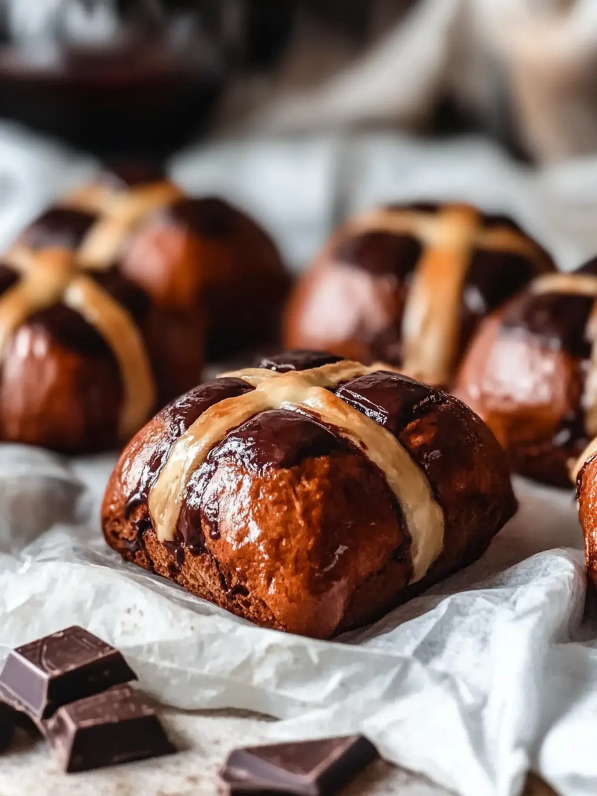Brioche Chocolate Hot Cross Buns: A Delicious Twist for Easter 5 Brioche Chocolate Hot Cross Buns