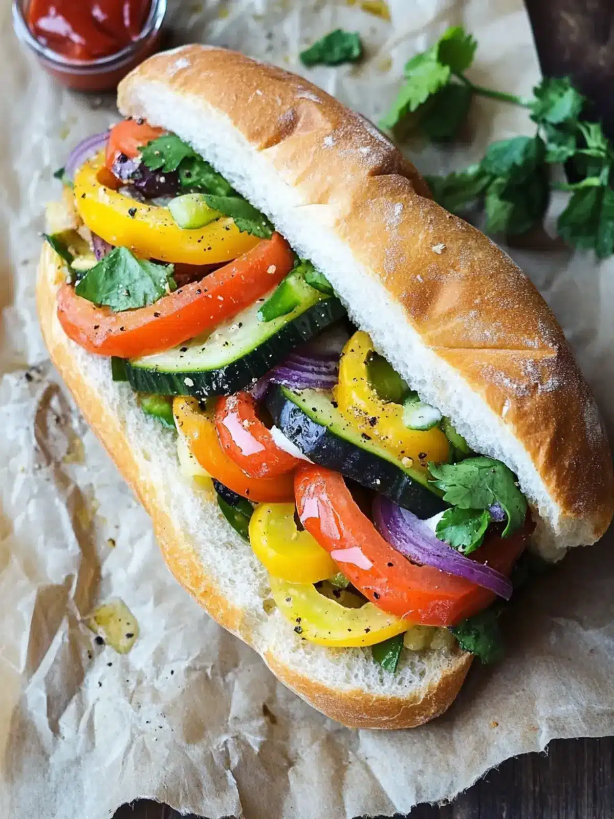 Delicious Veggie Subs with Creamy Avocado and Cheese Delight 4 Veggie Subs