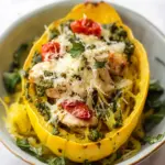 Pesto Chicken Spaghetti Squash: A Flavorful Light Dinner 8 Pesto Chicken Spaghetti Squash