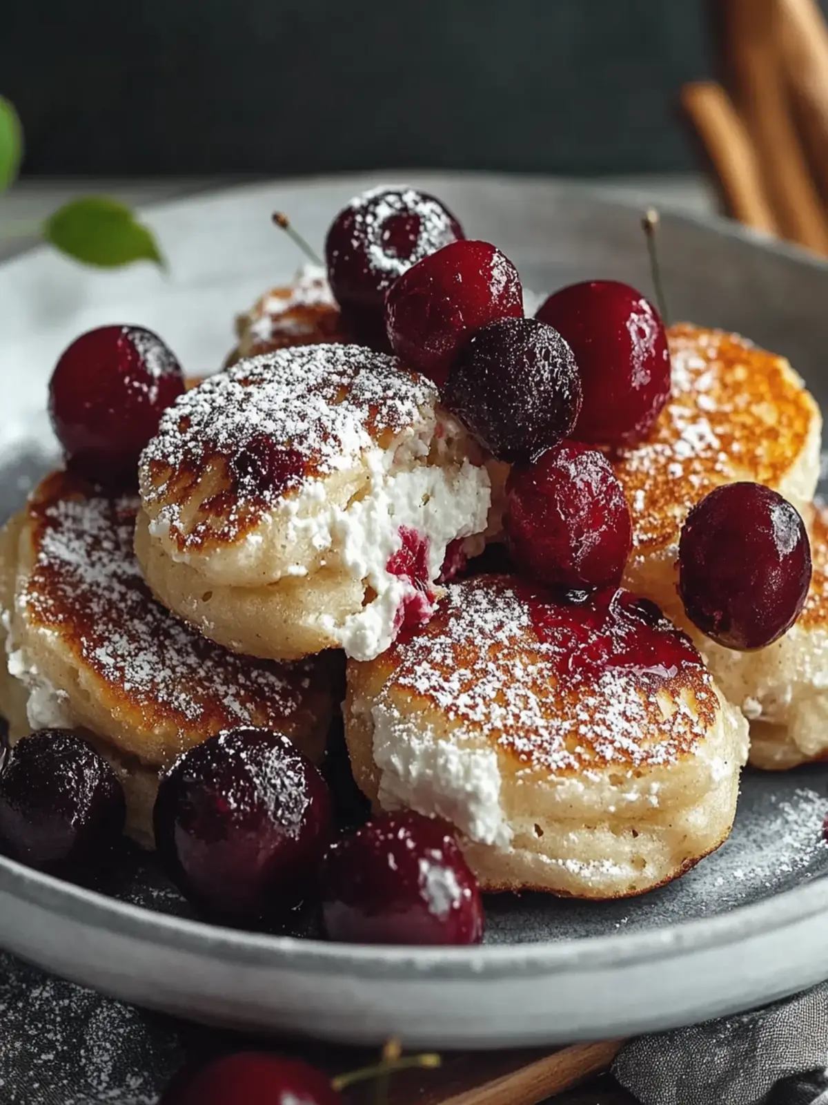 Delicious Cherry Ricotta Pancake Fritters to Brighten Mornings 4 Cherry Ricotta Pancake Fritters