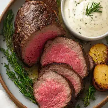 Smoked Beef Tenderloin with Creamy Horseradish Sauce Bliss 10 Smoked Beef Tenderloin with Creamy Horseradish Sauce