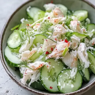 Cucumber Salad with Crab Meat: Your Perfect Summer Refreshment 9 Cucumber Salad with Crab Meat