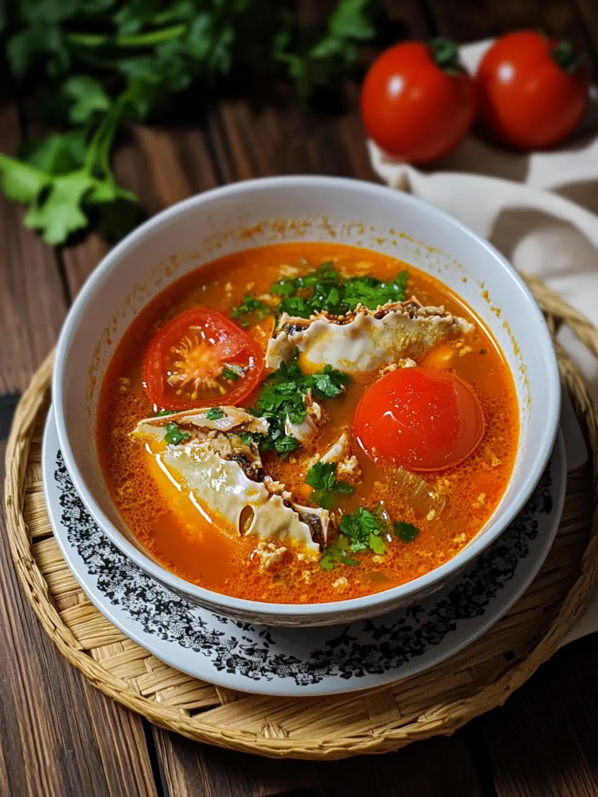 Savory Vietnamese Tomato Crab Soup for Refreshing Summer Days 5 Vietnamese Tomato Crab Soup