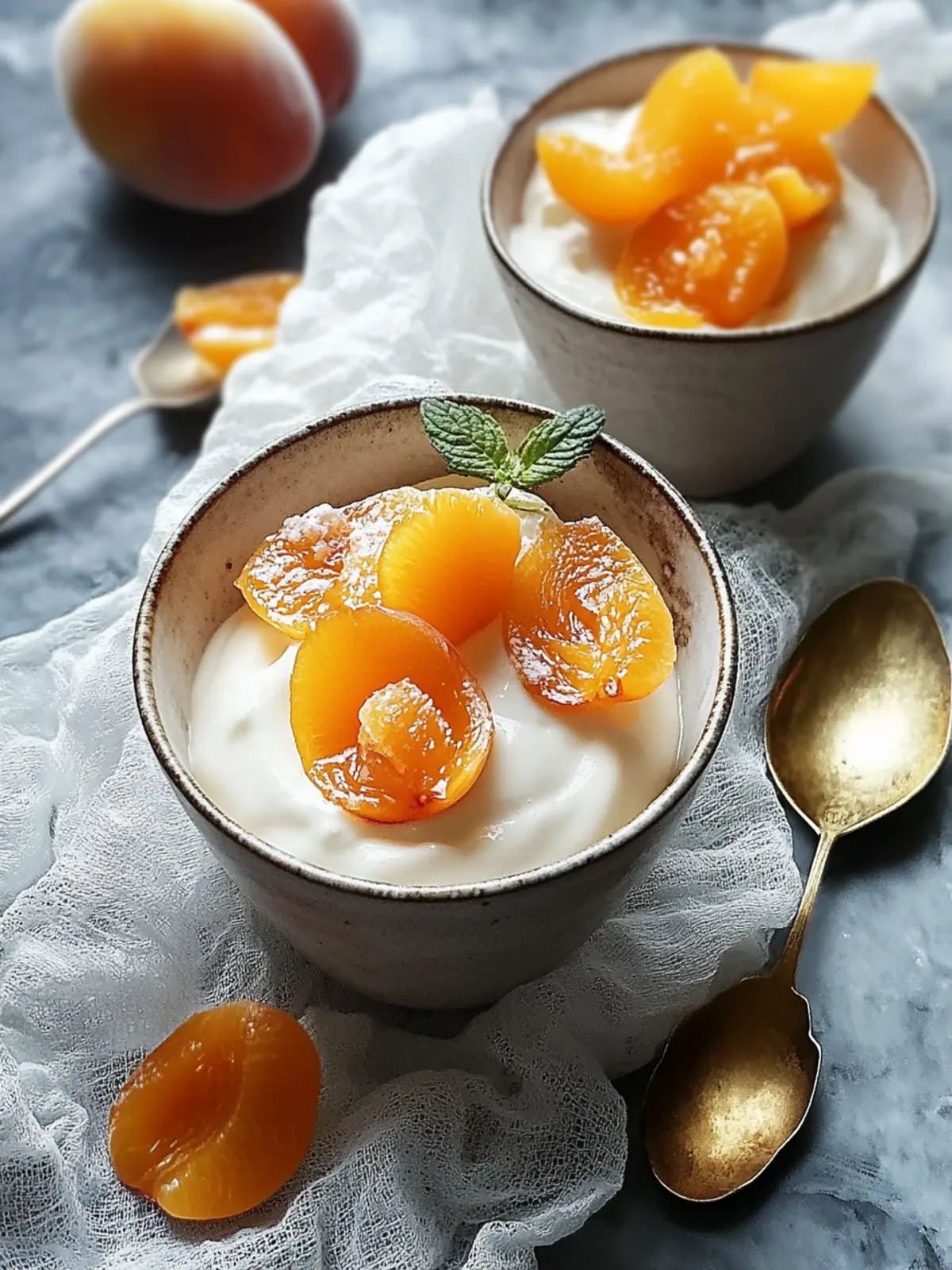Yoghurt Cream with Sticky Apricots: A Delightful Dessert Treat 2 Yoghurt Cream with Sticky Apricots