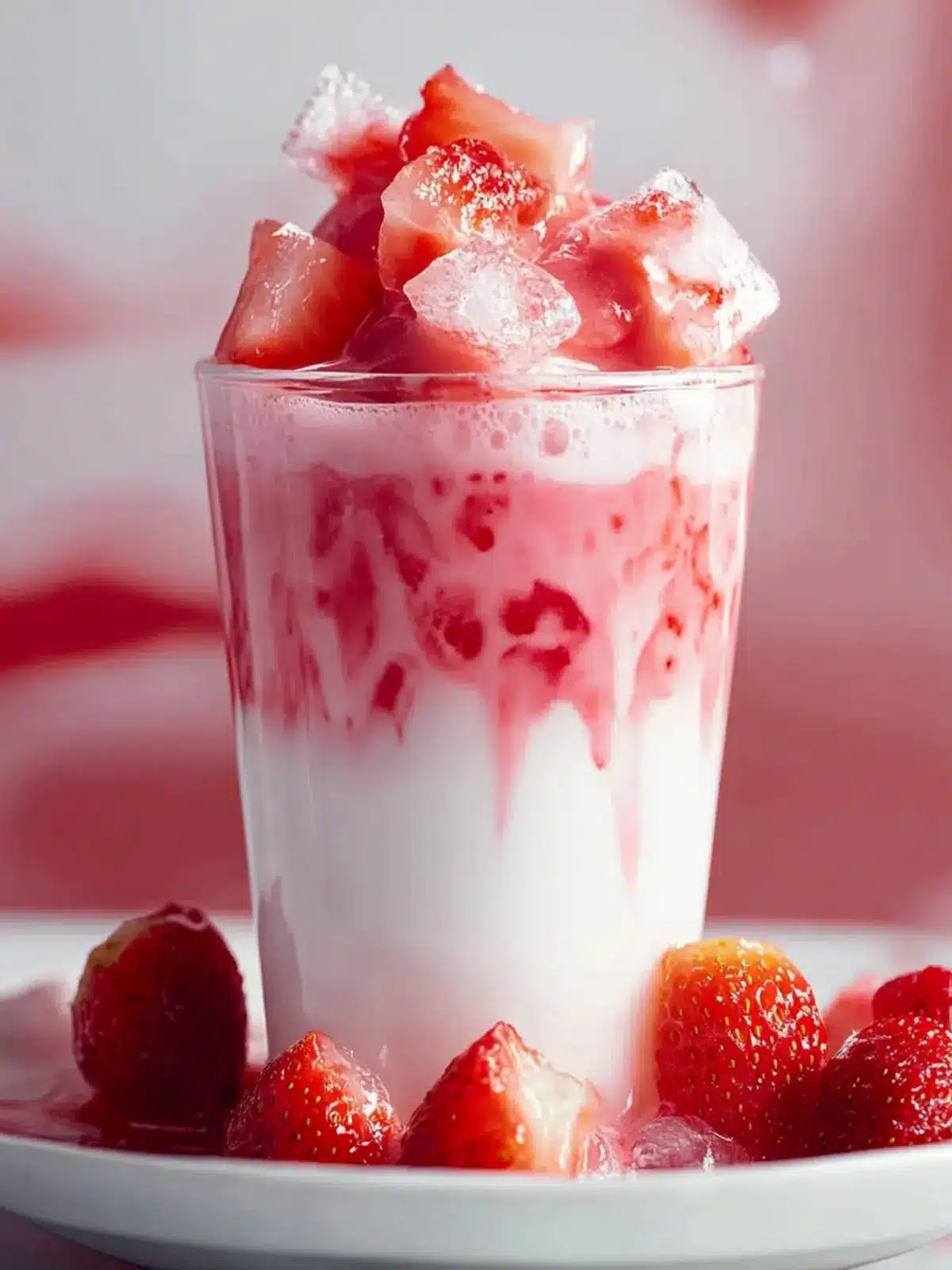Cafe Style Korean Strawberry Milk You Can Make at Home 4 Cafe Style Korean Strawberry Milk