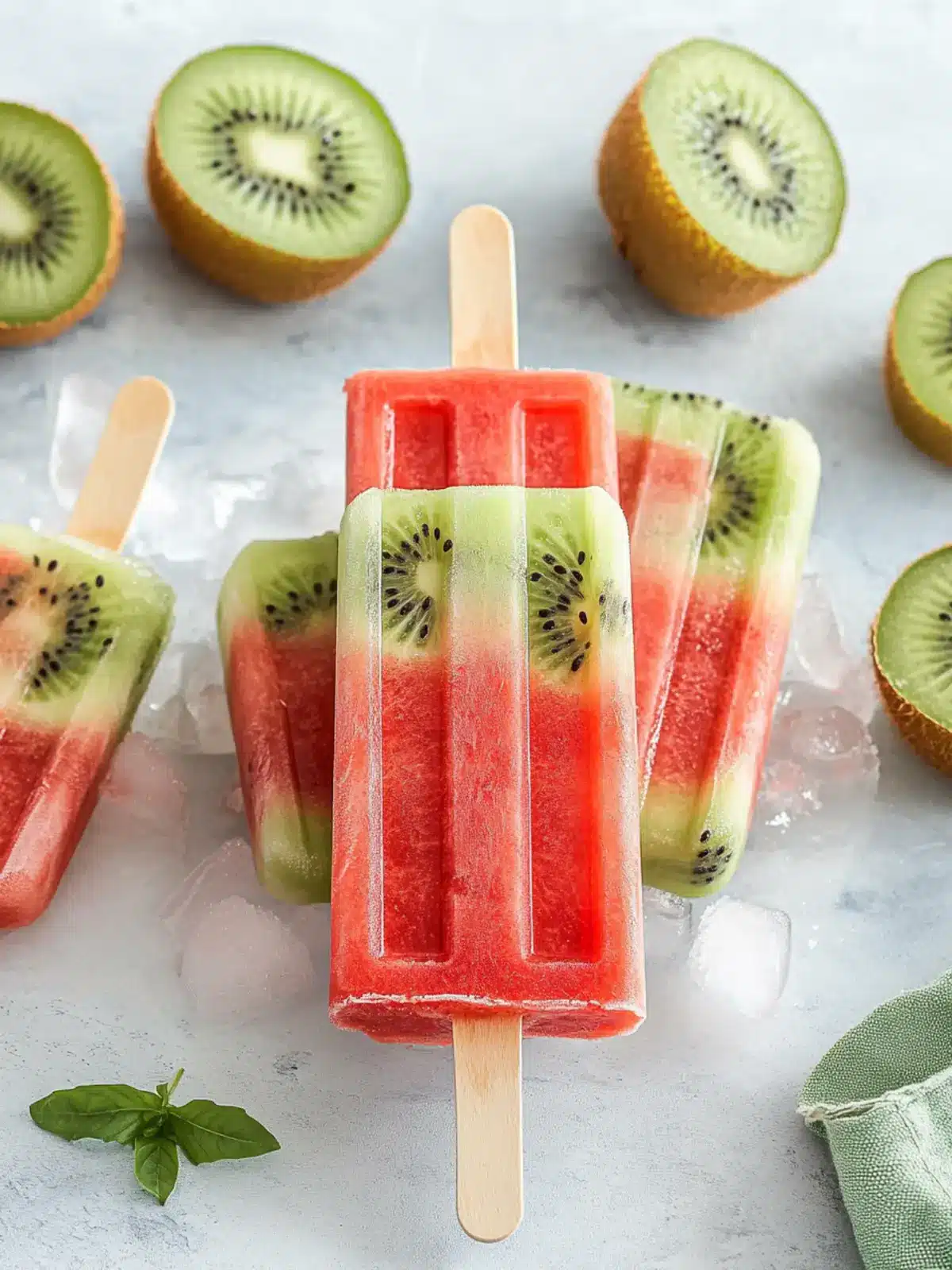 Delicious Watermelon Kiwi Popsicles That Beat the Heat 2 Watermelon Kiwi Popsicles