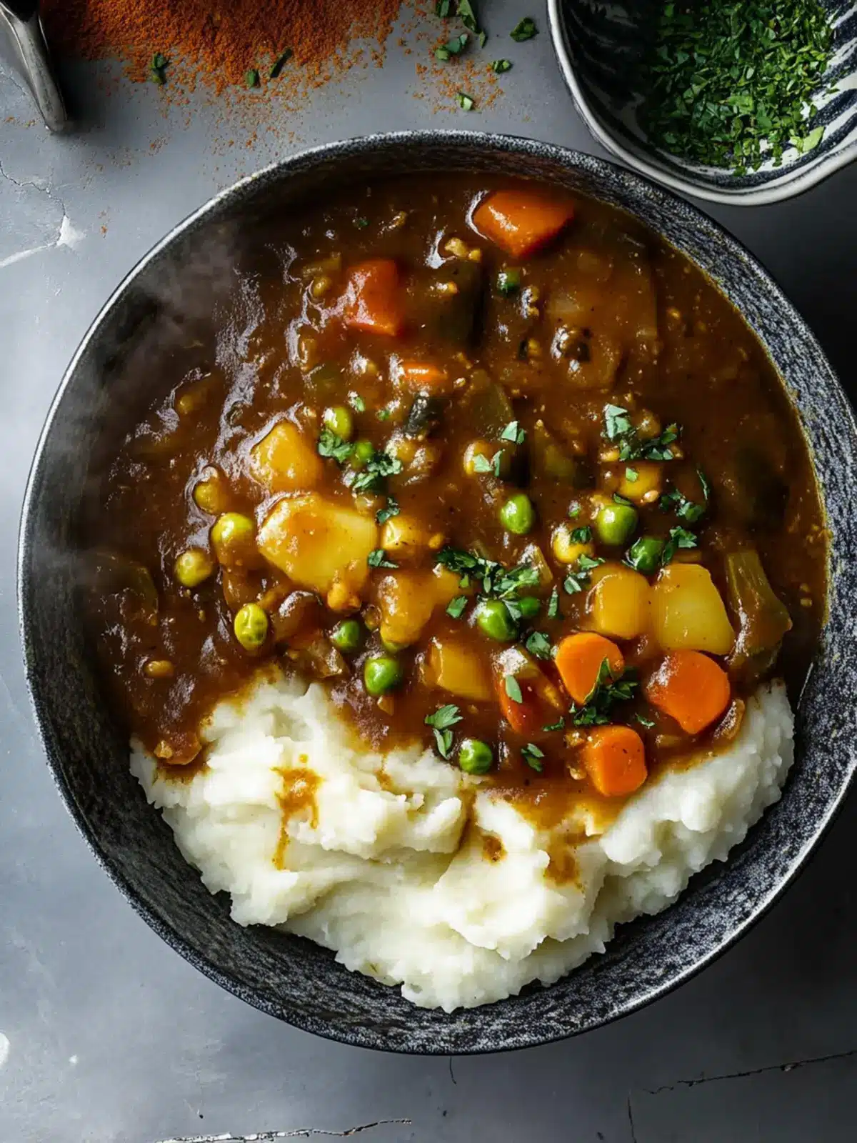 Delightful Japanese Curry Over Mashed Potatoes in 30 Minutes 3 Japanese Curry Over Mashed Potatoes