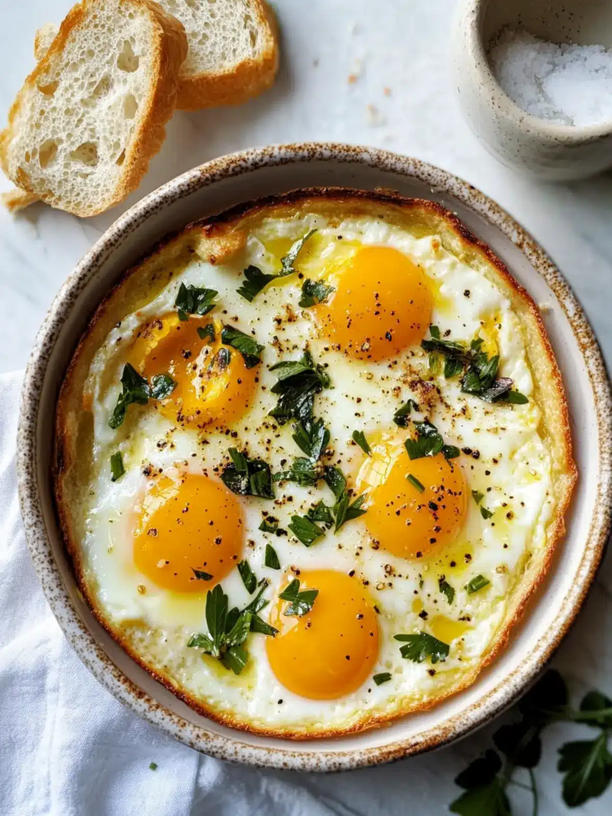 Savory Herbed Baked Eggs for a Cozy Breakfast Delight 4 Herbed Baked Eggs