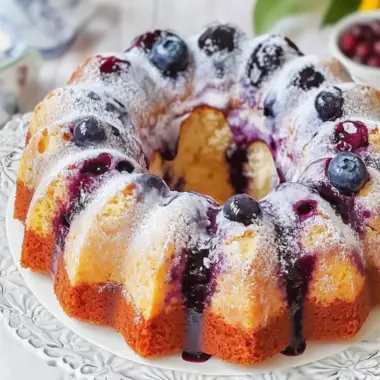 Decadent Blueberry Sour Cream Bundt Cake for Sweet Moments 10 Blueberry Sour Cream Bundt Cake