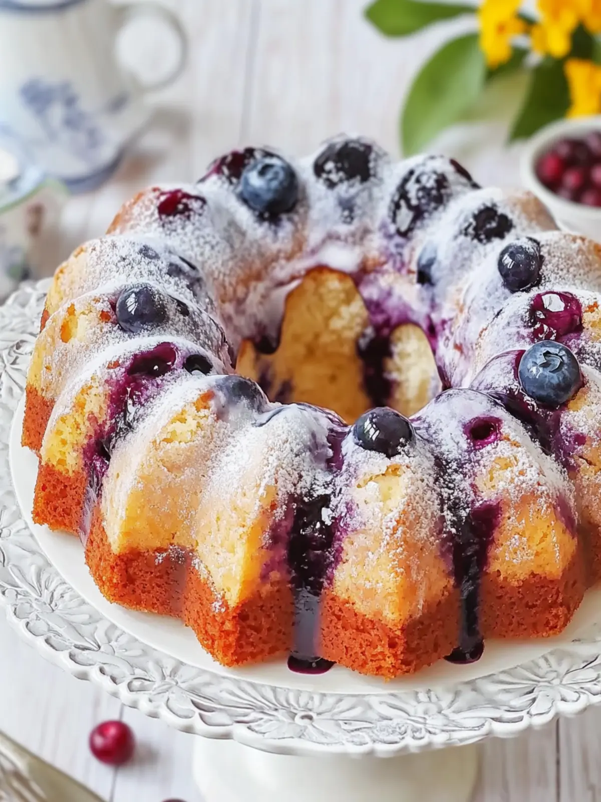 Decadent Blueberry Sour Cream Bundt Cake for Sweet Moments 5 Blueberry Sour Cream Bundt Cake